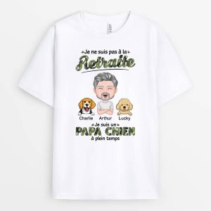 Je Ne Suis Pas A La Retraite Cadeau Personnalise T shirt Unisex 1