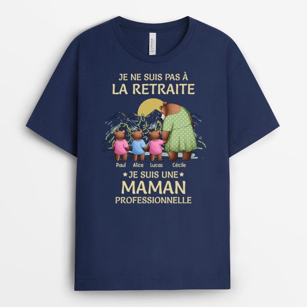 Je Ne Suis Pas A La Retraite Ours Avec Vetements Version Montagne – Cadeau Personnalise  T-shirt pour Papy