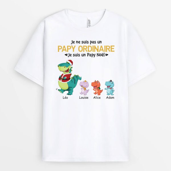 Je Ne Suis Pas Un Papa Normal Je Suis Le Papa Noel – Cadeau Personnalise  T-shirt pour Papa