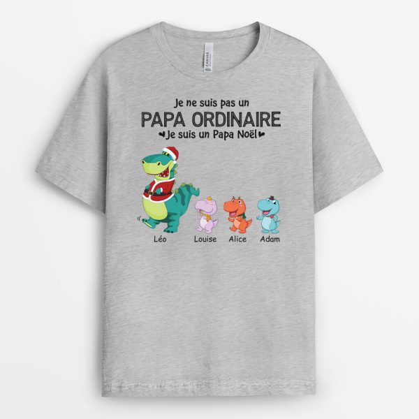 Je Ne Suis Pas Un Papa Normal Je Suis Le Papa Noel – Cadeau Personnalise  T-shirt pour Papa