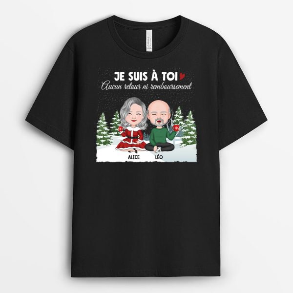 Je Suis A Toi – Cadeau Personnalise  T-shirt pour Noel