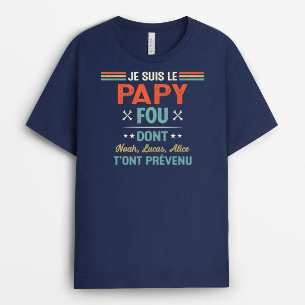 Je Suis La MamanMamie Folle – Cadeau Personnalise  T-shirt pour Maman