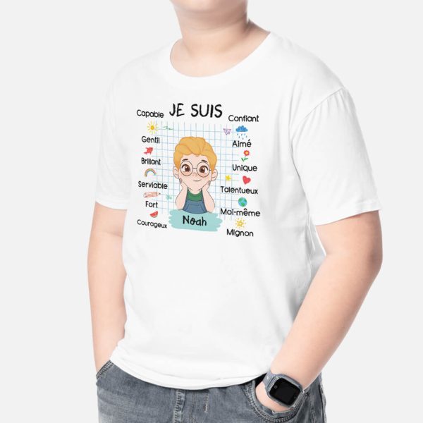 Je Suis Moi-Meme – Cadeau Personnalise  T-shirt pour Enfant