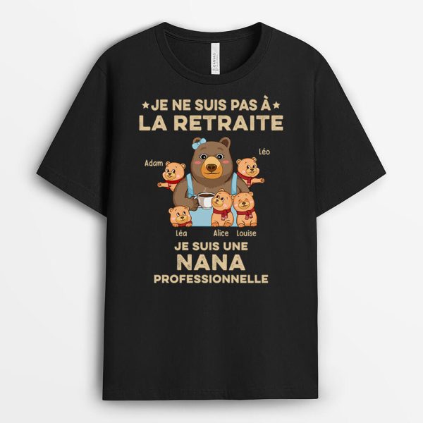 Je Suis Une Grand-Mere Professionnelle – Cadeau Personnalise  T-shirt pour Mamie