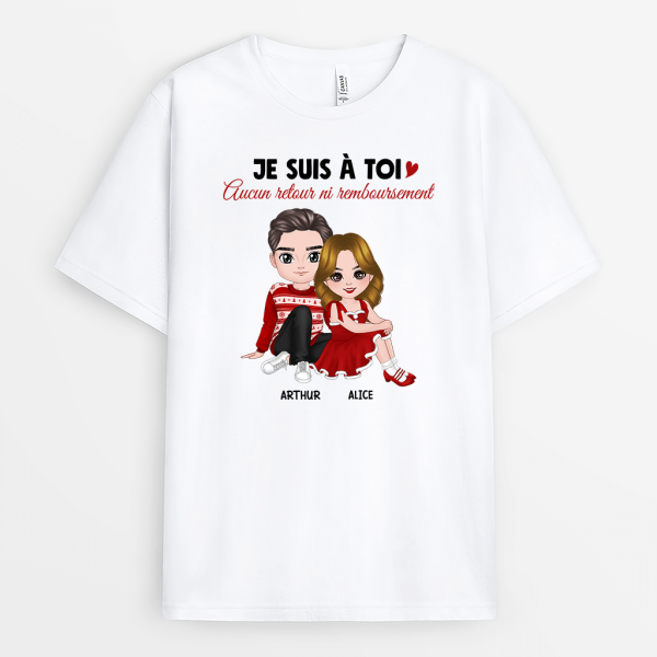 Je suis A Toi – Cadeau Personnalise  T-shirt pour Couple