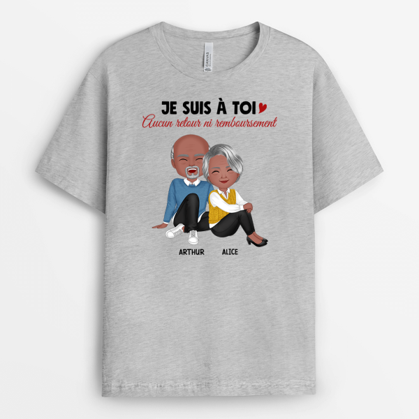 Je suis A Toi – Cadeau Personnalise  T-shirt pour Couple