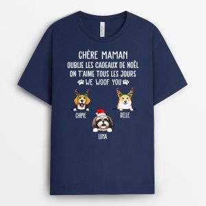 Je t‘aime tous les jours - Cadeau Personnalise T-shirt pour Amoureux des chiens 1 Je t'aime tous les jours Cadeau Personnalise T shirt pour Amoureux des chiens 2