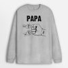 Manches Longues Bosse De Poing de Papa Papi Enfants Personnalise