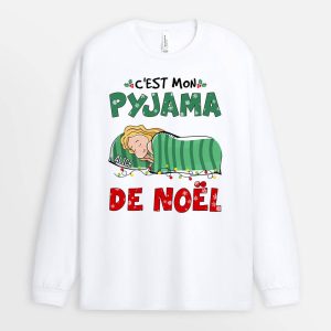 Manches Longues C’est Mon Pyjama De Noel Personnalise Manches Longues C’est Mon Pyjama De Noel Personnalise