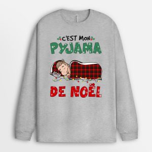 Manches Longues C’est Mon Pyjama De Noel Personnalise Manches Longues C’est Mon Pyjama De Noel Personnalise