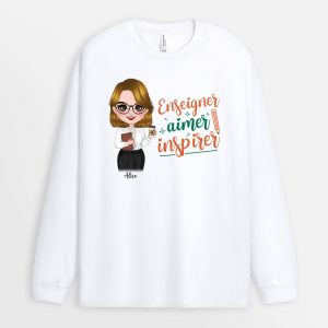 Manches Longues Enseigner Aimer Inspirer Personnalise Manches Longues Enseigner Aimer Inspirer Personnalise