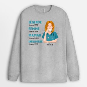 Manches Longues Epouse Maman Mamie Infirmiere Geniale Personnalise Manches Longues Epouse Maman Mamie Infirmiere Geniale Personnalise