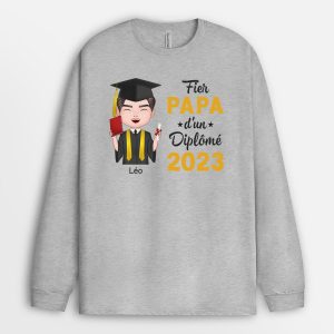 Manches Longues Fiere Maman Fier Papa D’un Diplome Personnalise Manches Longues Fiere Maman Fier Papa D’un Diplome Personnalise