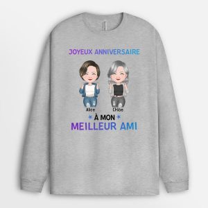 Manches Longues Joyeux Anniversaire A Meilleure Amie Personnalise Manches Longues Joyeux Anniversaire A Meilleure Amie Personnalise