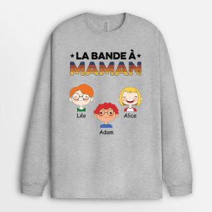 Manches Longues La Bande a Mamie Maman Clair Personnalise Manches Longues La Bande a Mamie Maman Clair Personnalise