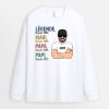 Manches Longues Legende, Vintage Papa Papi Personnalise