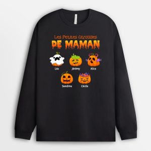 Manches Longues Les Petites Citrouilles De Mamie Halloween Personnalise Manches Longues Les Petites Citrouilles De Mamie Halloween Personnalise