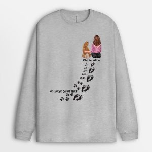 Manches Longues Maman Chien Ne Marche Jamais Seule Personnalise Manches Longues Maman Chien Ne Marche Jamais Seule Personnalise