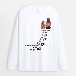 Manches Longues Maman Chien Ne Marche Jamais Seule Personnalise Manches Longues Maman Chien Ne Marche Jamais Seule Personnalise