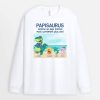 Manches Longues Papasaurus Papisaurus La Plage Personnalise