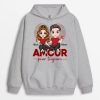 Sweat a Capuche Amour Pour Toujours Personnalise