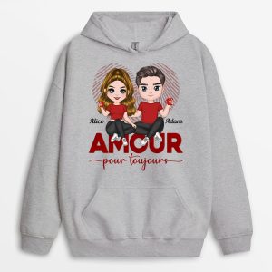 Sweat a Capuche Amour Pour Toujours Personnalise Sweat a Capuche Amour Pour Toujours Personnalise