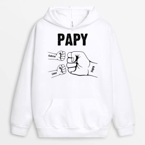 Sweat a Capuche Bosse De Poing de Papa Papi Enfants Personnalise