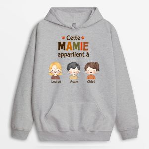Sweat a Capuche Cette MamieMaman Appartient A Personnalise