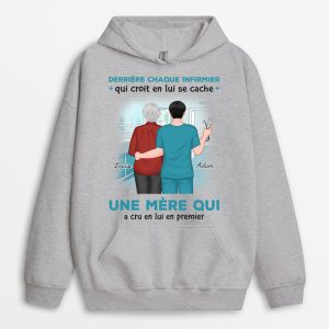 Sweat a Capuche Derriere Chaque InfirmierInfirmiere Est Une Mere Qui Croit En LuiElle Personnalise Sweat a Capuche Derriere Chaque InfirmierInfirmiere Est Une Mere Qui Croit En LuiElle Personnalise