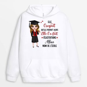 Sweat a Capuche Elle Croyait Qu’elle Pouvait Personnalise