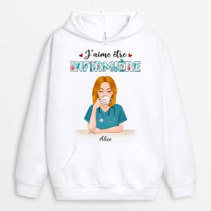 Sweat a Capuche J’aime Etre Infirmiere Personnalise Sweat a Capuche J’aime Etre Infirmiere Personnalise