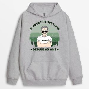 Sweat a Capuche Je Vis Encore Sur Terre Notre Planete Depuis 70 Ans Personnalise Sweat a Capuche Je Vis Encore Sur Terre Notre Planete Depuis 70 Ans Personnalise