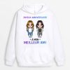 Sweat a Capuche Joyeux Anniversaire A Meilleure Amie Personnalise