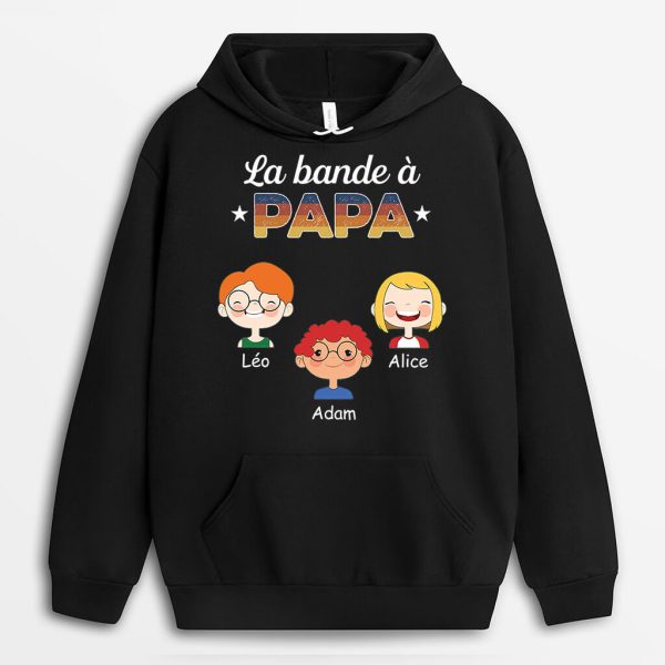 Sweat a Capuche La Bande a Papa Papi Sombre Personnalise