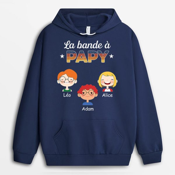 Sweat a Capuche La Bande a Papa Papi Sombre Personnalise