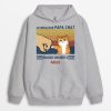 Sweat a Capuche Le Meilleur Papa Chat Demandez Poing Personnalise