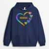 Sweat a Capuche Le coeur de Mamie Maman Grand Coeur Personnalise