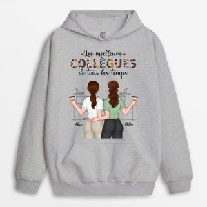 Sweat a Capuche Les Meilleurs Collegues De Tous Les Temps Personnalise