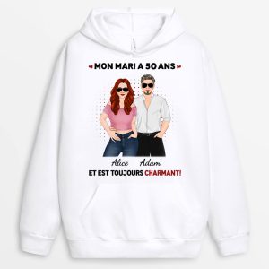 Sweat a Capuche Ma FemmeMon Mari A 40 Ans Et Est Toujours Sexy Personnalise Sweat a Capuche Ma FemmeMon Mari A 40 Ans Et Est Toujours Sexy Personnalise