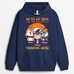 Sweat a Capuche Ma Vie Est Regie Par Un Monstre A Fourrure Gate Personnalise Sweat a Capuche Ma Vie Est Regie Par Un Monstre A Fourrure Gate Personnalise