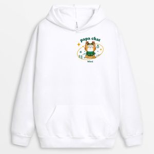 Sweat a Capuche Maman ChatPapa Chat Noel Personnalise