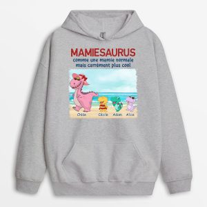 Sweat a Capuche Mamansaurus Mamiesaurus La Plage Personnalise Sweat a Capuche Mamansaurus Mamiesaurus La Plage Personnalise