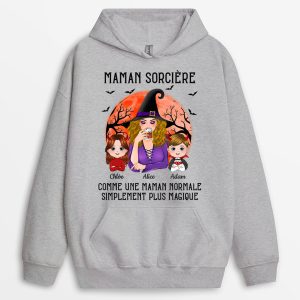 Sweat a Capuche Mamie Sorciere Comme Une Mamie Normale Simplement Plus Magique Personnalise