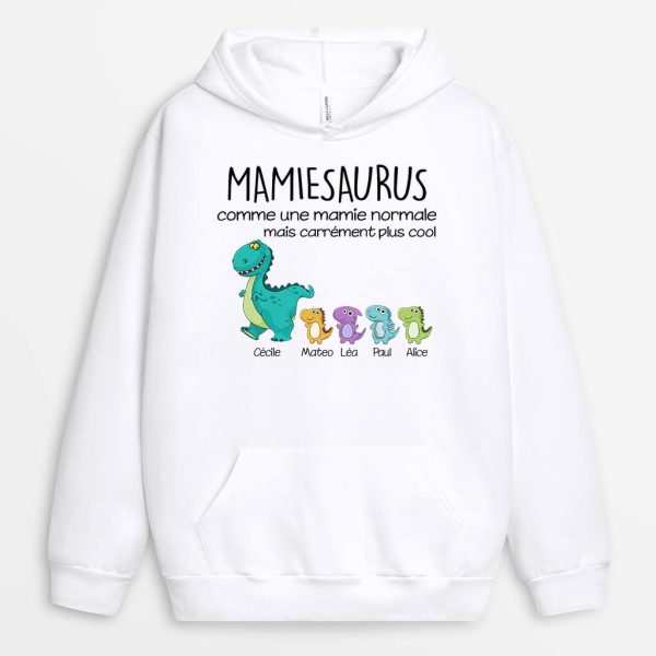 Sweat a Capuche Mamiesaurus Mamansaurus Plus Cool Marche Personnalise