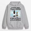 Sweat a Capuche Mon Bonjour Prefere et Mon Au Revoir Le Plus Difficile Maman Chien Personnalise
