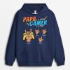 Sweat a Capuche Papa Le Jour Gamer La Nuit Personnalise