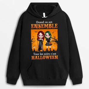 Sweat a Capuche Quand On Est Ensemble Toutes Les Nuits Sont Halloween Personnalise Sweat a Capuche Quand On Est Ensemble Toutes Les Nuits Sont Halloween Personnalise