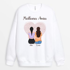 Sweat-shirt Amie En Or Personnalise Sweat-shirt Amie En Or Personnalise