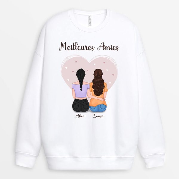 Sweat-shirt Amie En Or Personnalise