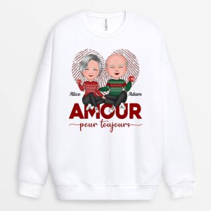 Sweat-shirt Amour Pour Toujours Personnalise Sweat-shirt Amour Pour Toujours Personnalise